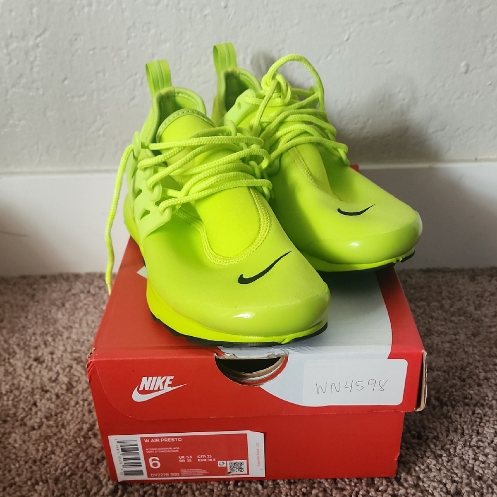 Nike Neon Green Athletic Shoes